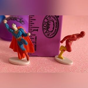 Zerboz Superman & The Flash Mini Action Figures DC Comics Miniatures New